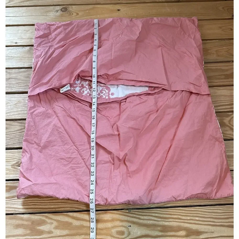 West Elm Set of 2 Pillow Covers Shams Size 26x24 Pink
